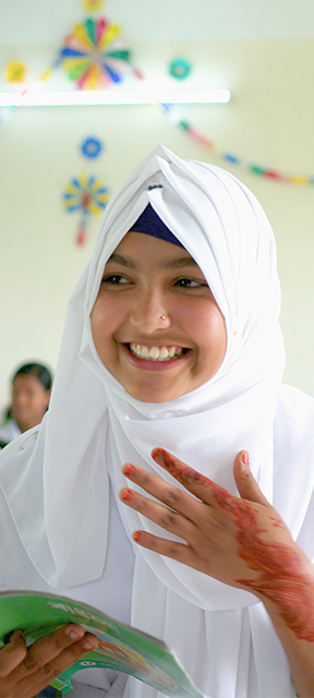 밝게 웃고잇는 전세계 아이들