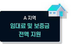 A지역 임대료 및 보증금 전액지원